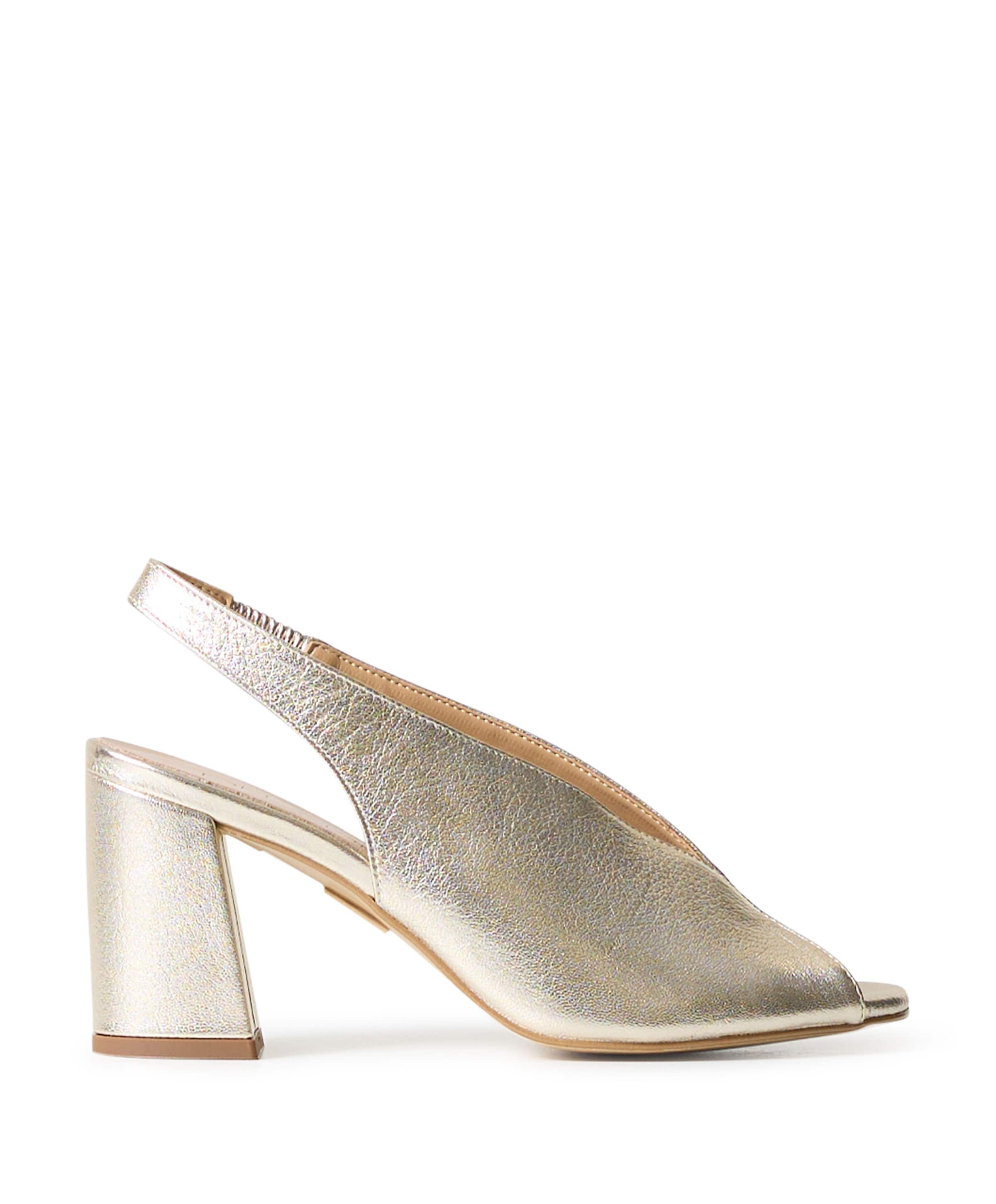 Rosette dames sandalets goud