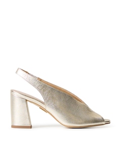 Rosette dames sandalets goud