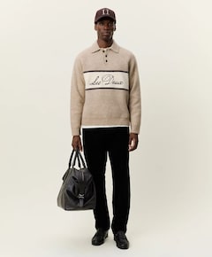 Heren polo beige