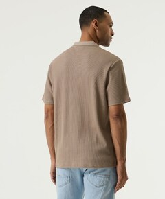 Heren polo beige