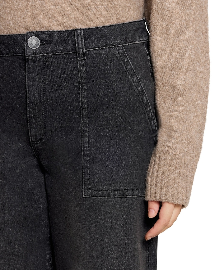 7/8 dames jeans zwart