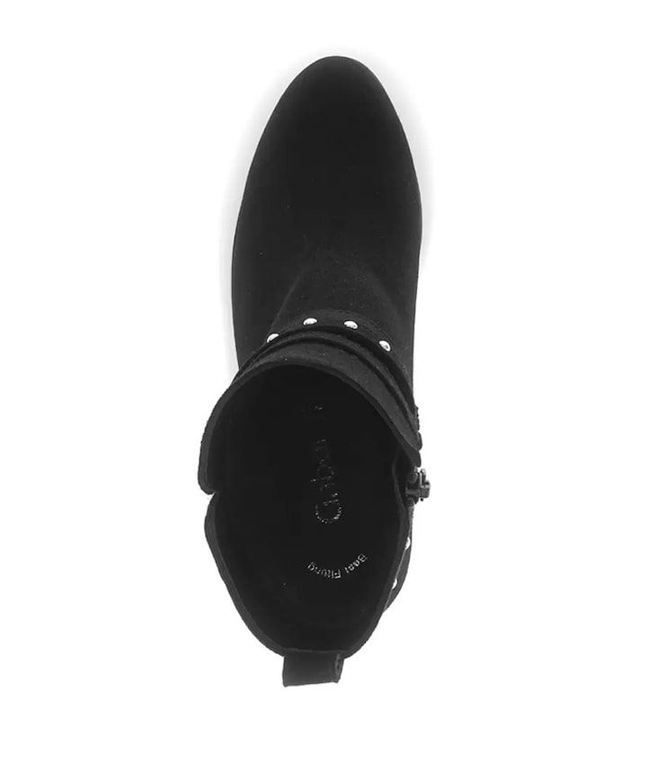 dames enkellaarzen zwart