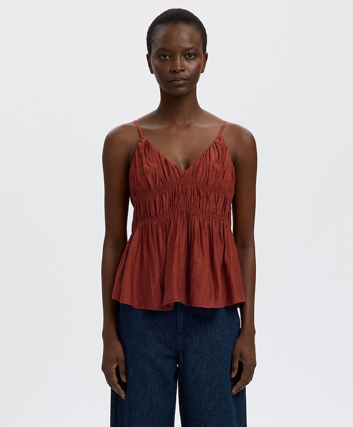 Dames top brique