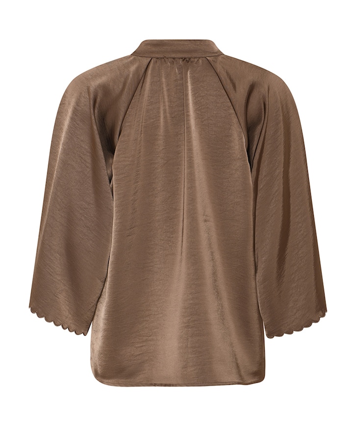 Dames blouse bruin