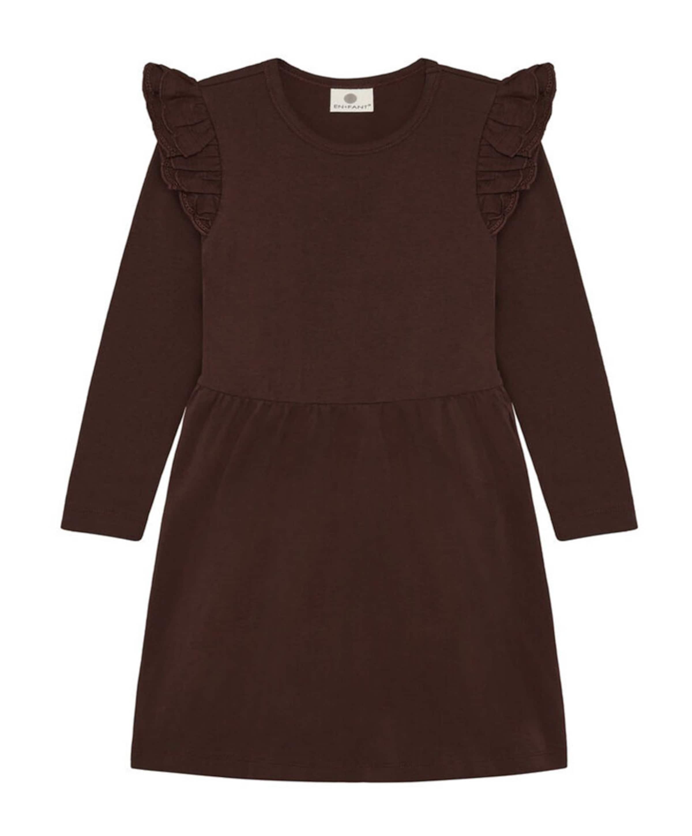 Meisjes jurk bruin