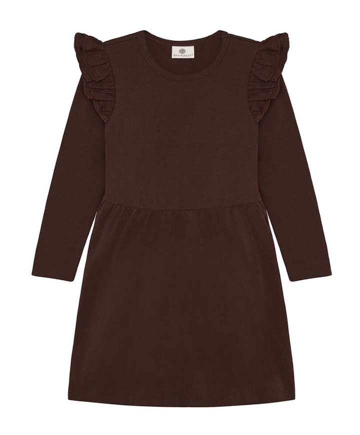 Meisjes jurk bruin
