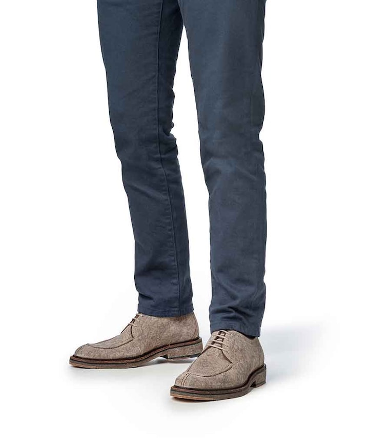 heren veterschoenen beige