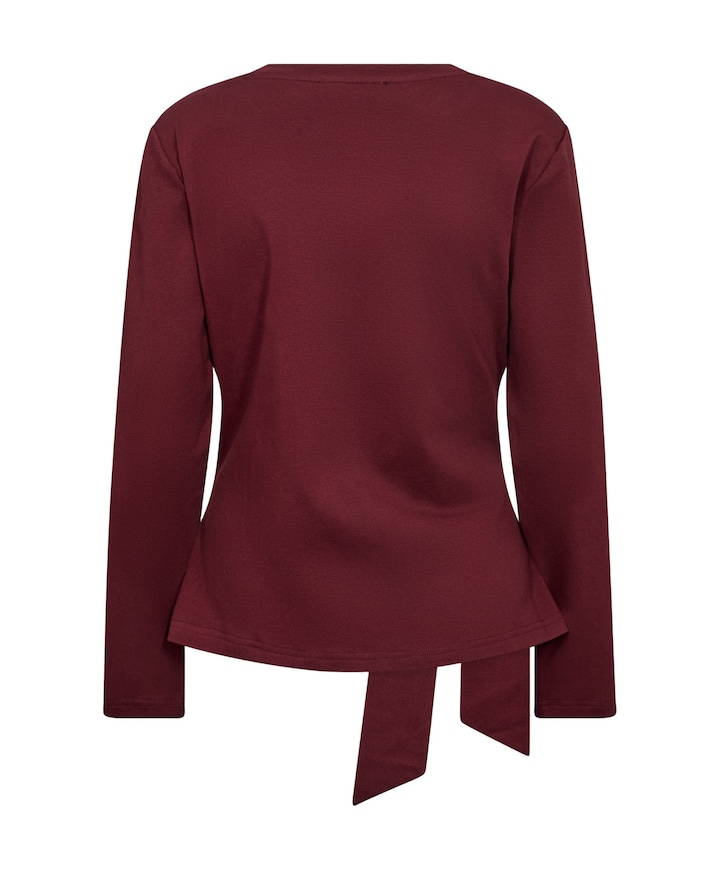 Dames longsleeve bordeaux