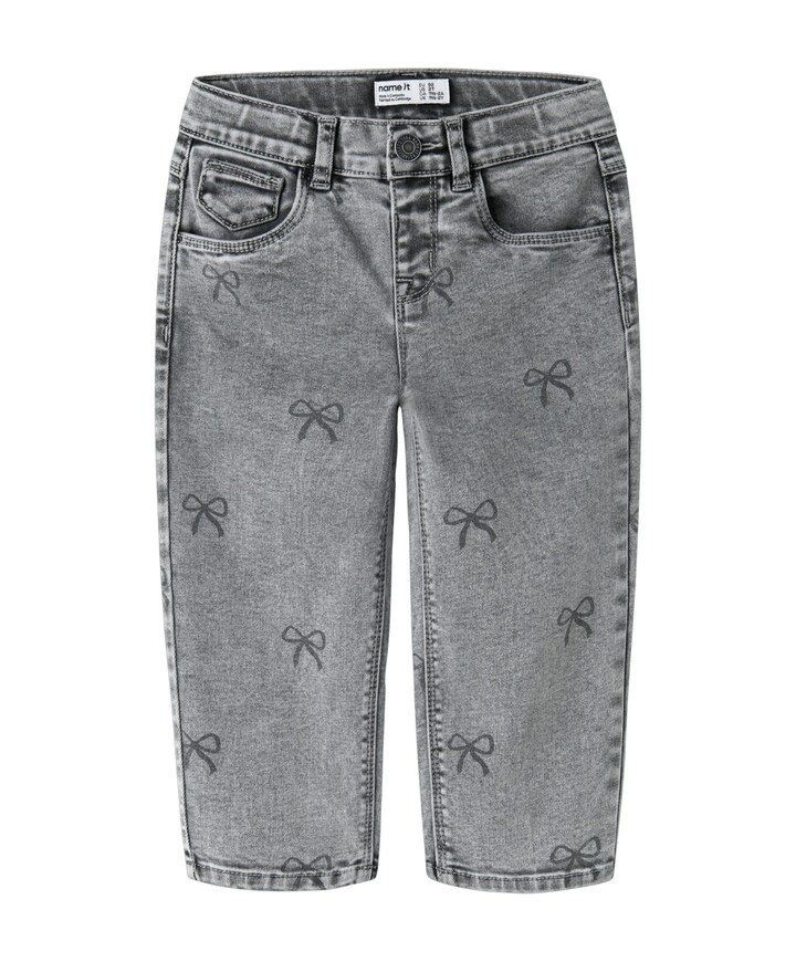 NMFBELLA MOM SHAPED JEANS 3555-ON F meisjes jeans grijs