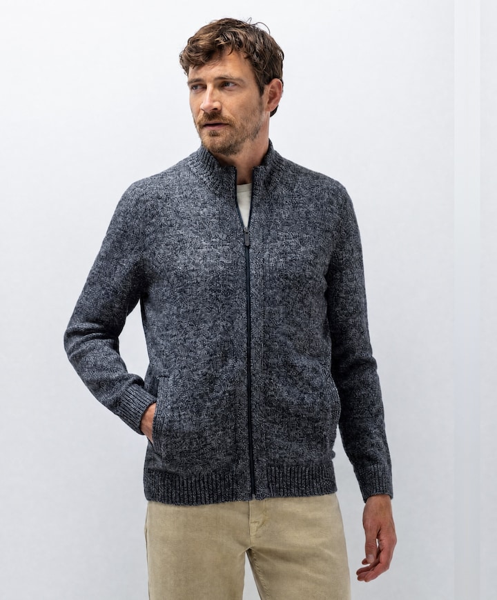 Heren vest grijs