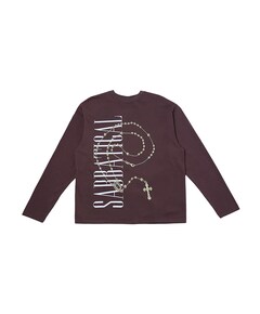 Heren longsleeve bruin