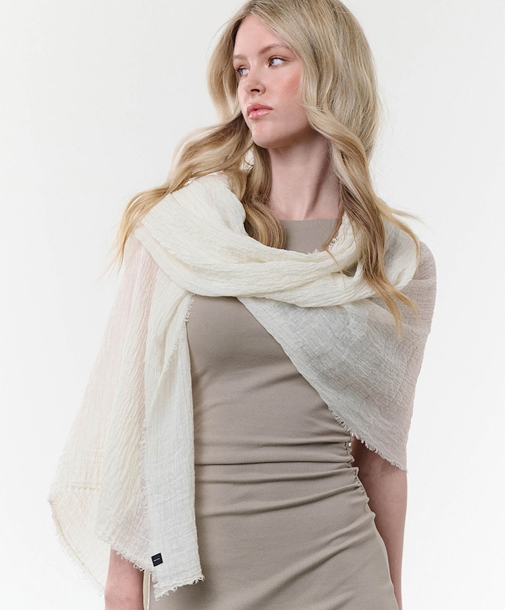 Dames sjaal ecru