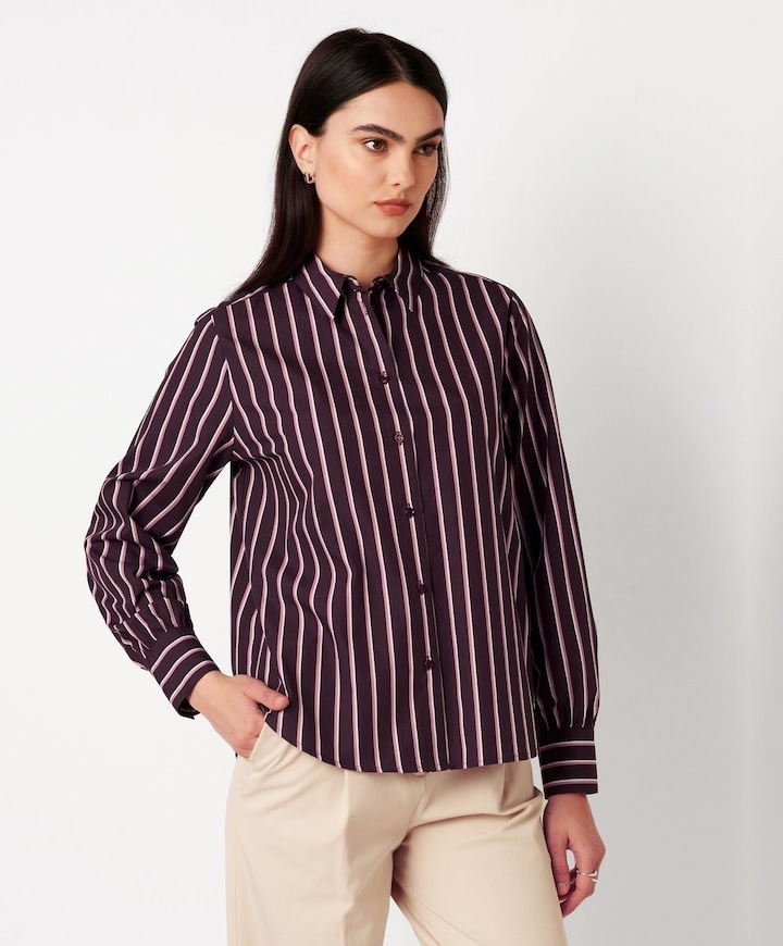 Dames blouse bordeaux