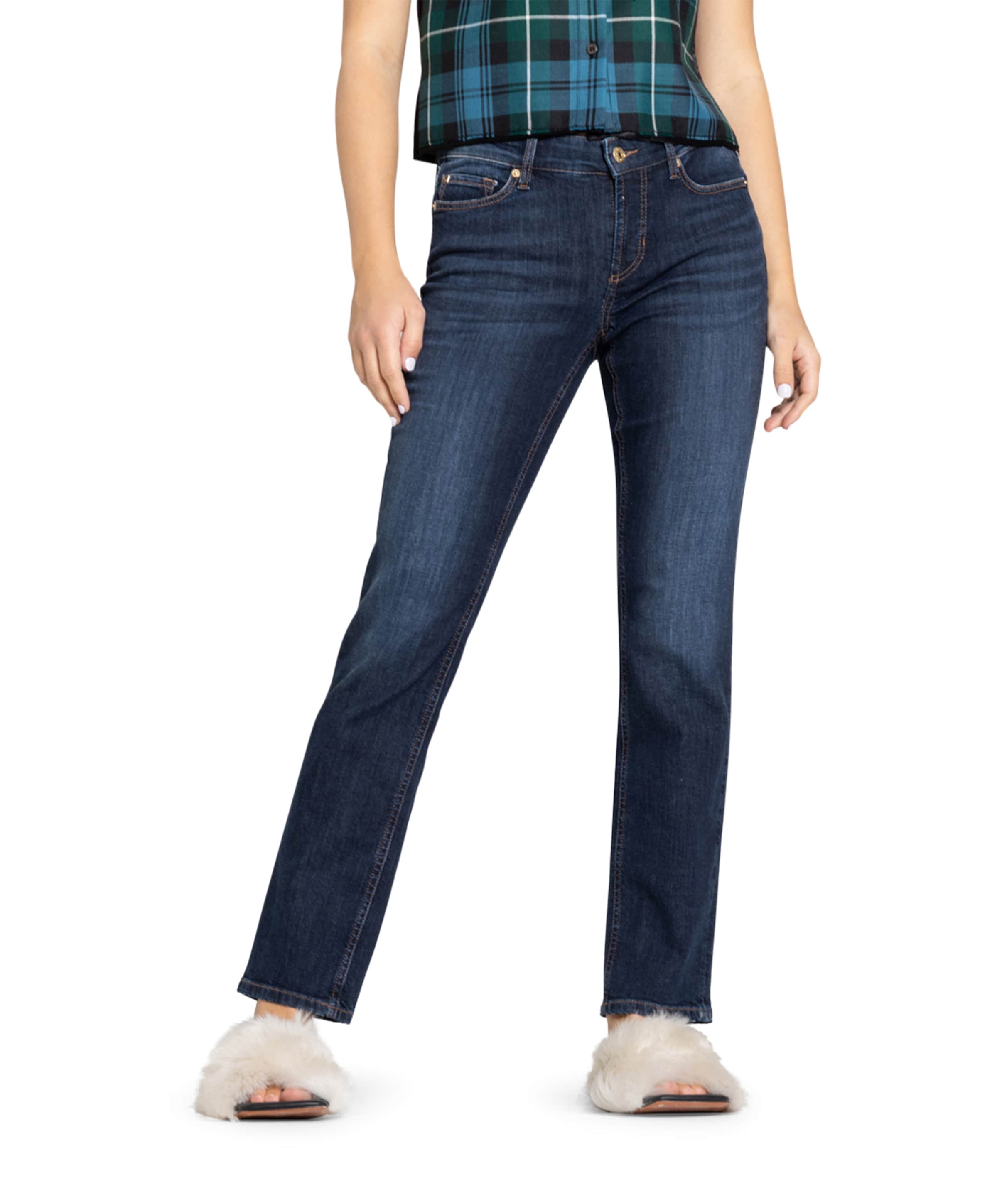 Piper long dames jeans blauw