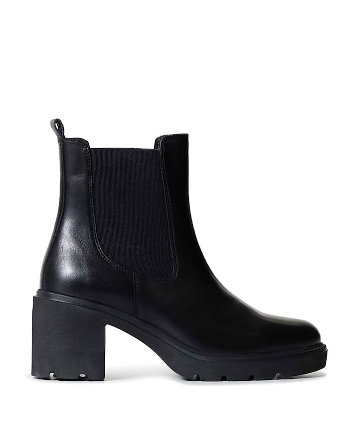 Yvette dames enkellaarzen zwart