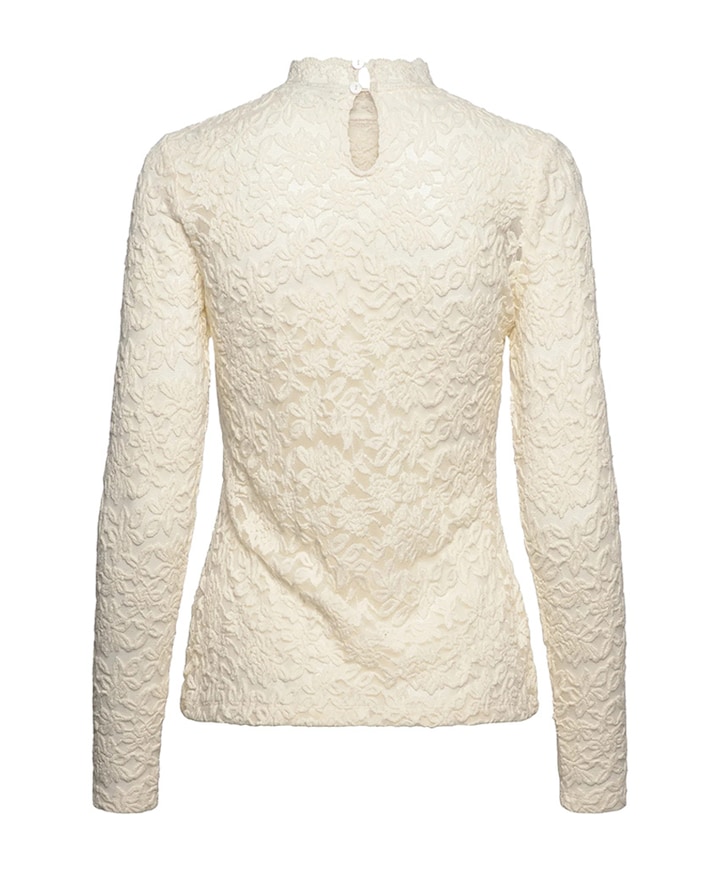 Dames longsleeve ecru