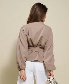 Dames blouse beige