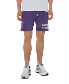 Sprayed atelier shorts heren korte broek paars