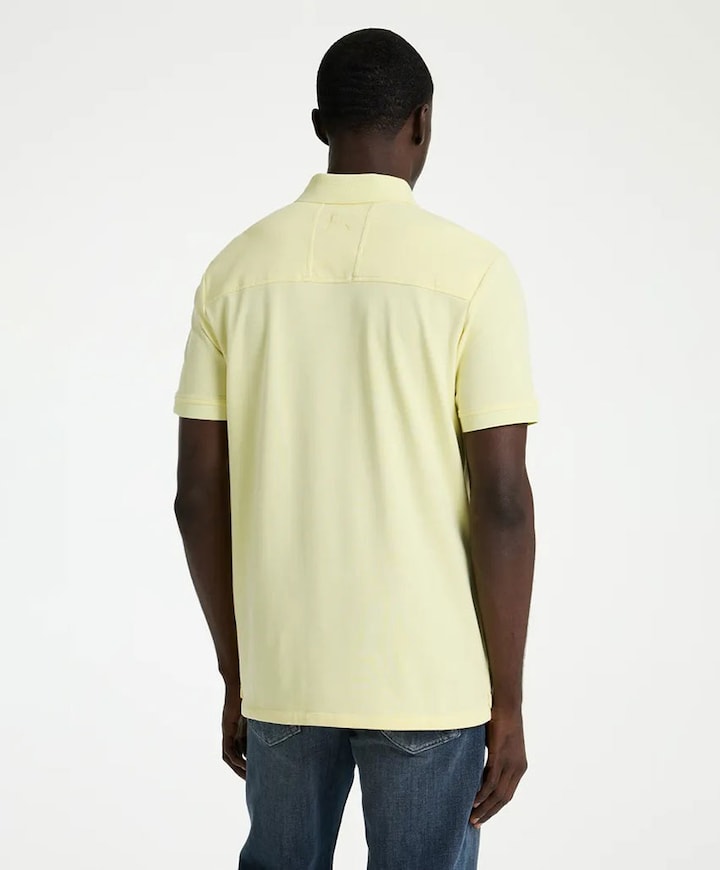 Heren polo geel