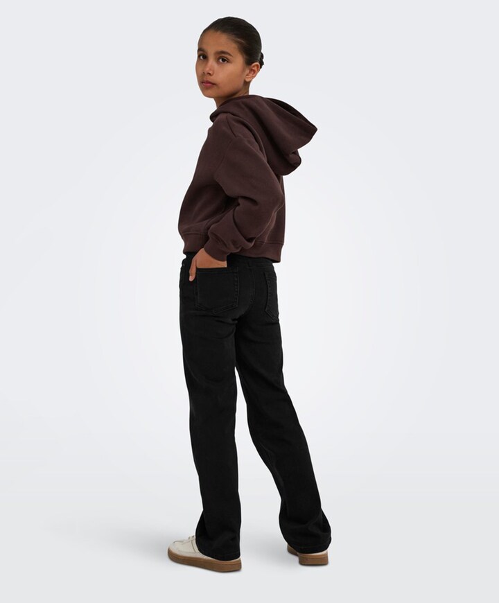 KOGJUICY-WAUW HW WIDE DNM GUA006 NO meisjes jeans zwart