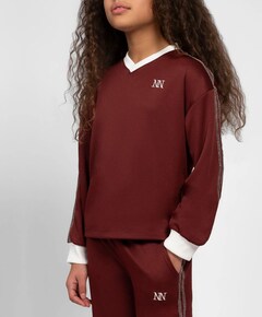 Meisjes longsleeve bordeaux