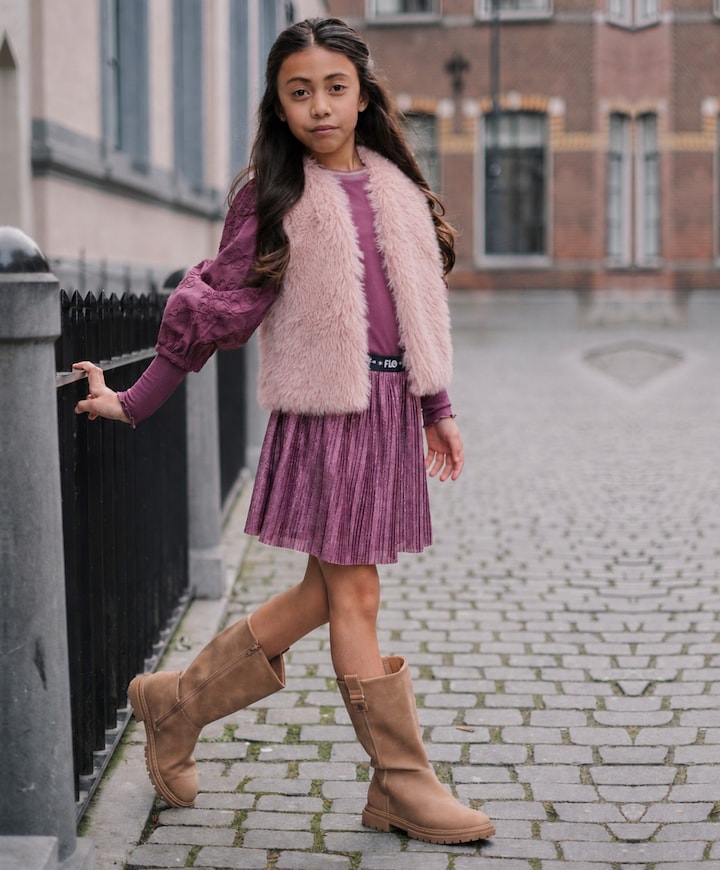 Meisjes rok bordeaux