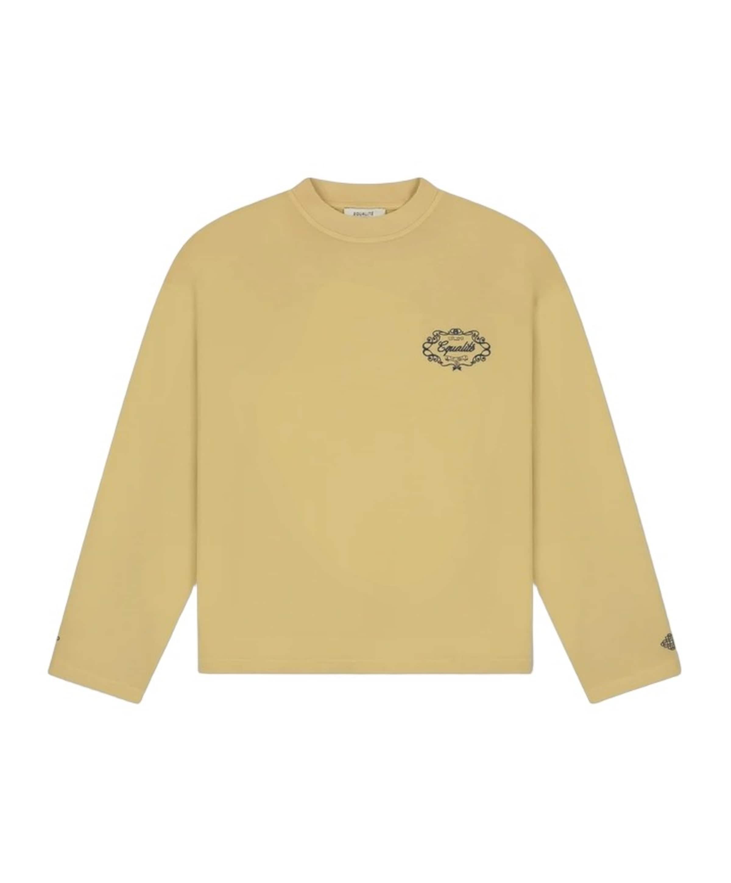 Uniseks longsleeve geel
