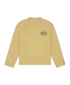 Uniseks longsleeve geel