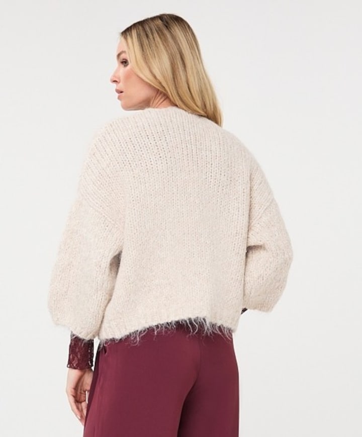 Dames vest beige