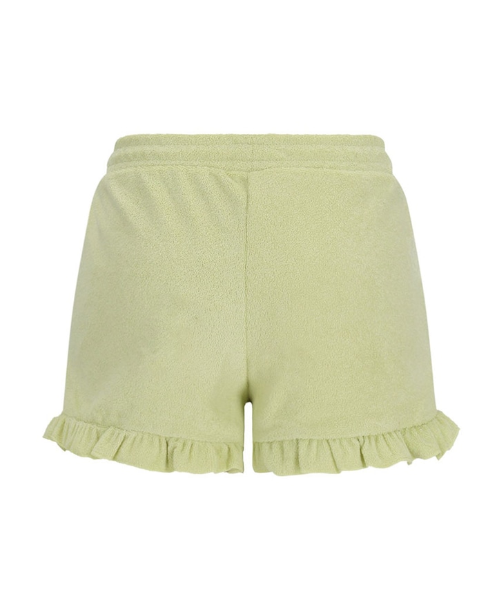 Faje ruffle meisjes korte broek groen