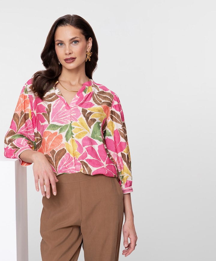 Dames blouse multicolor