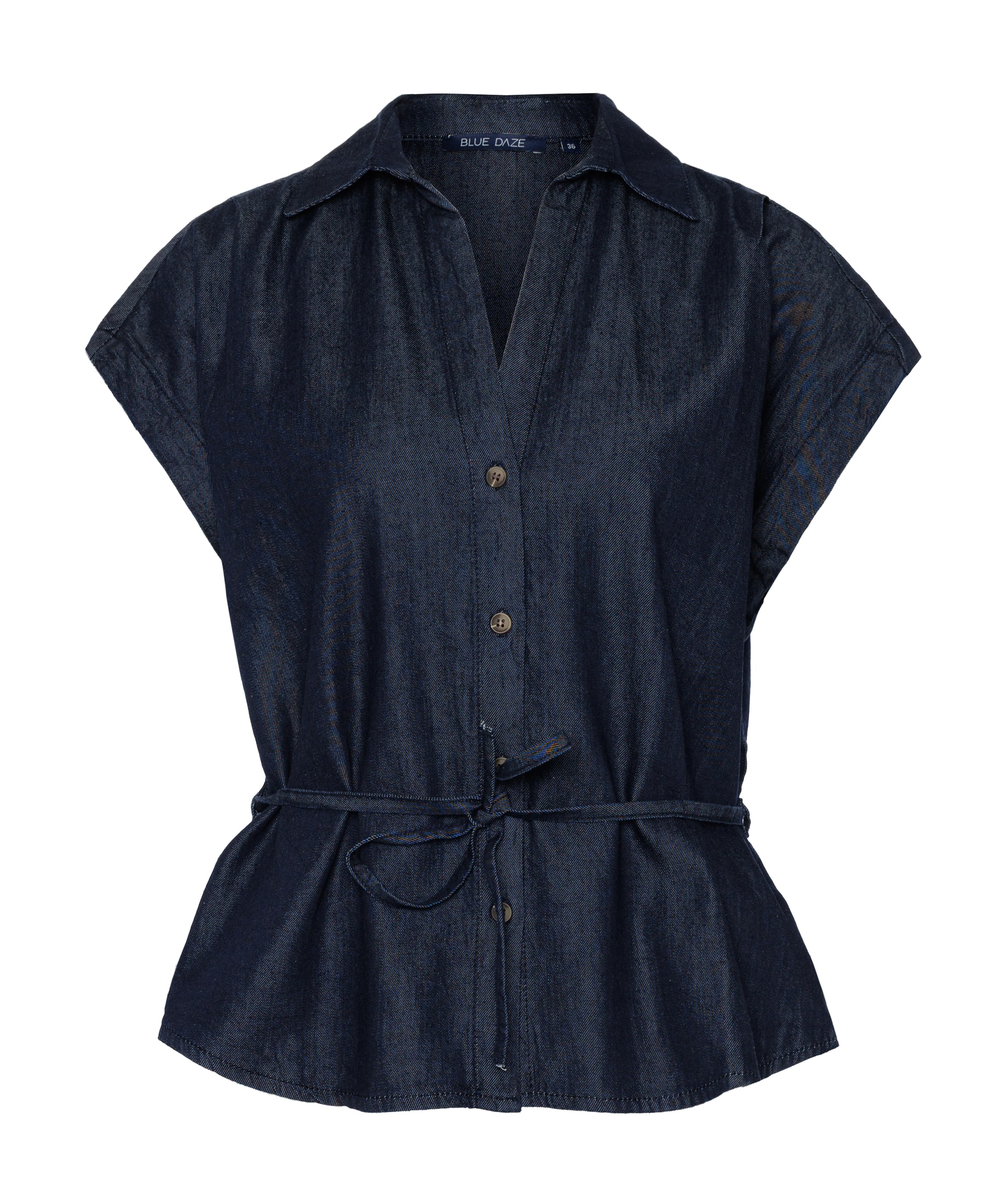 Dames blouse blauw