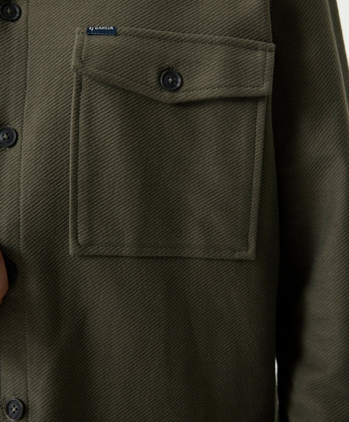 Heren overshirt groen