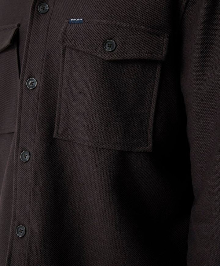 Heren overshirt bruin