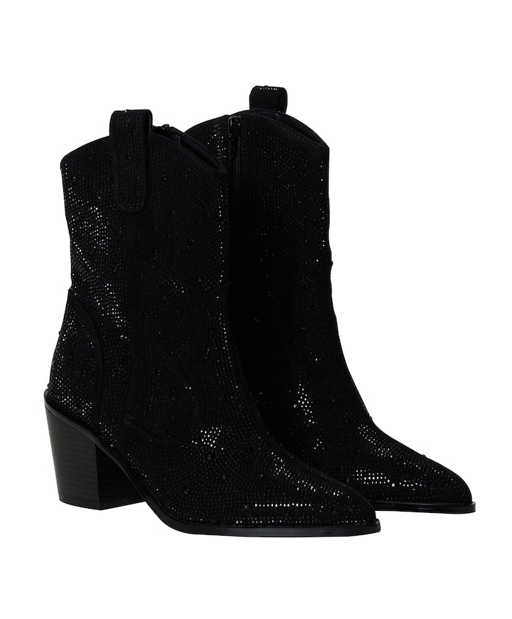 dames westernlaarzen zwart