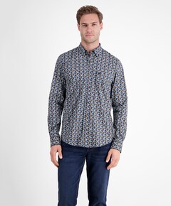 Overhemd lange mouw blauw