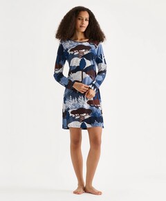 Dames nachthemd blauw