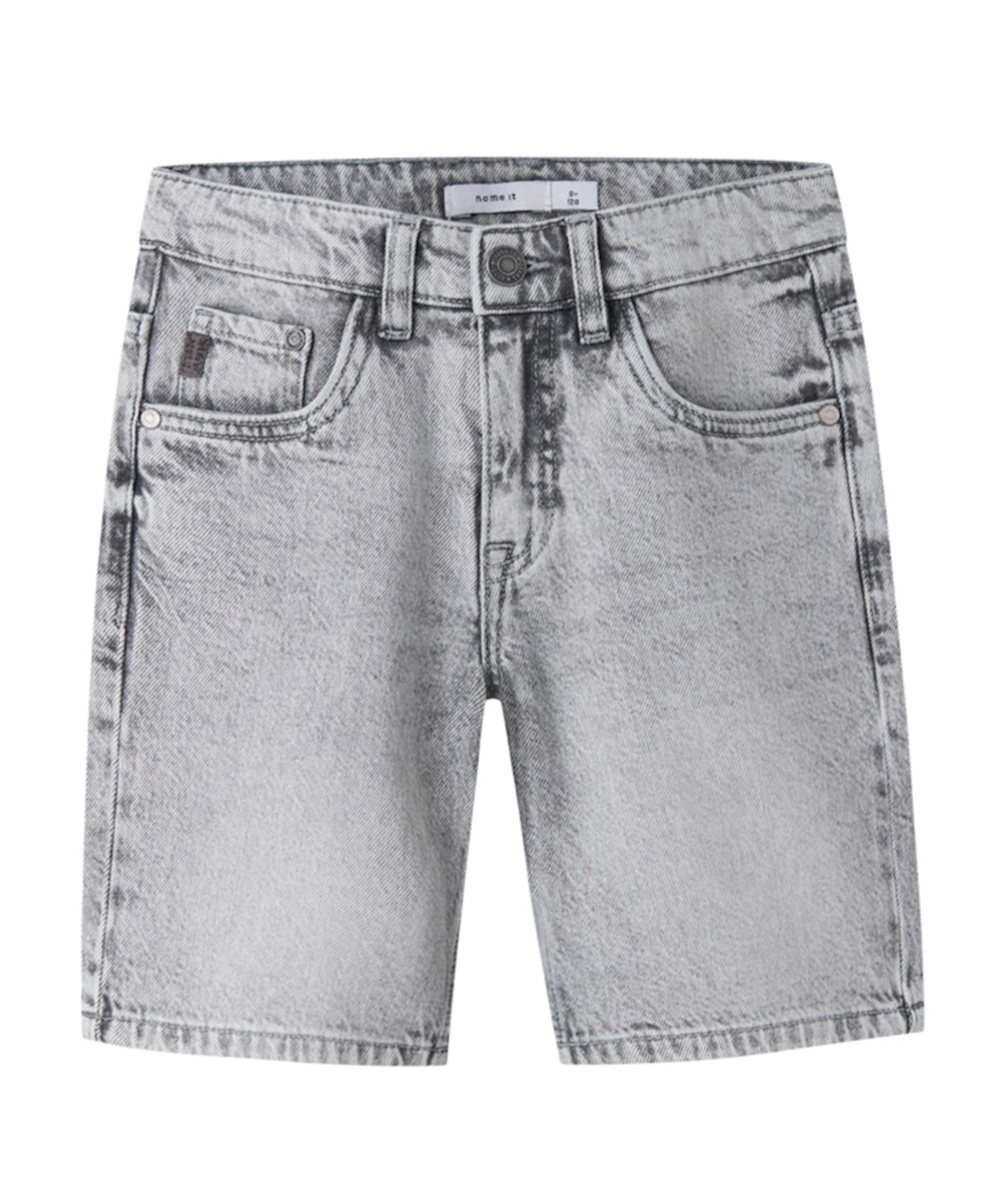 NKMRYAN REG L DNM 6750-DM NO jongens korte broek grijs