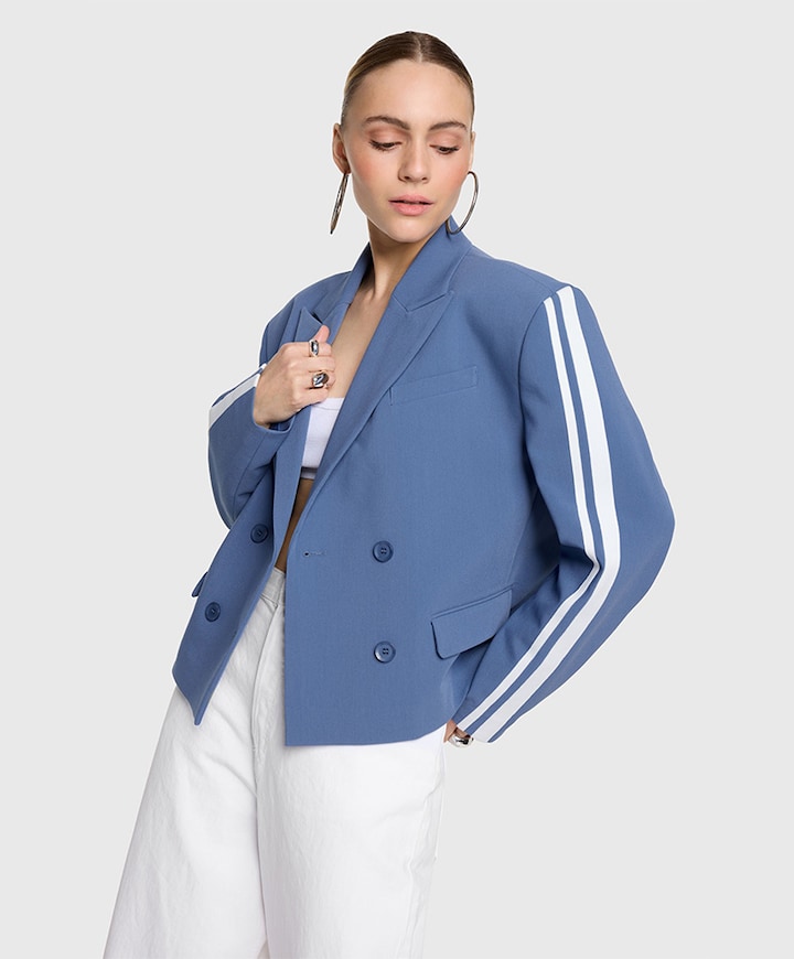 Dames blazer blauw