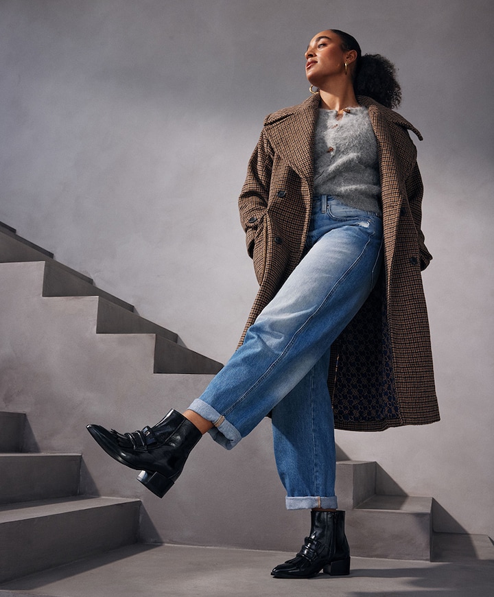 Rose Hannah dames enkellaarzen zwart