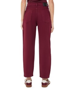 Barrel denim dames jeans bordeaux