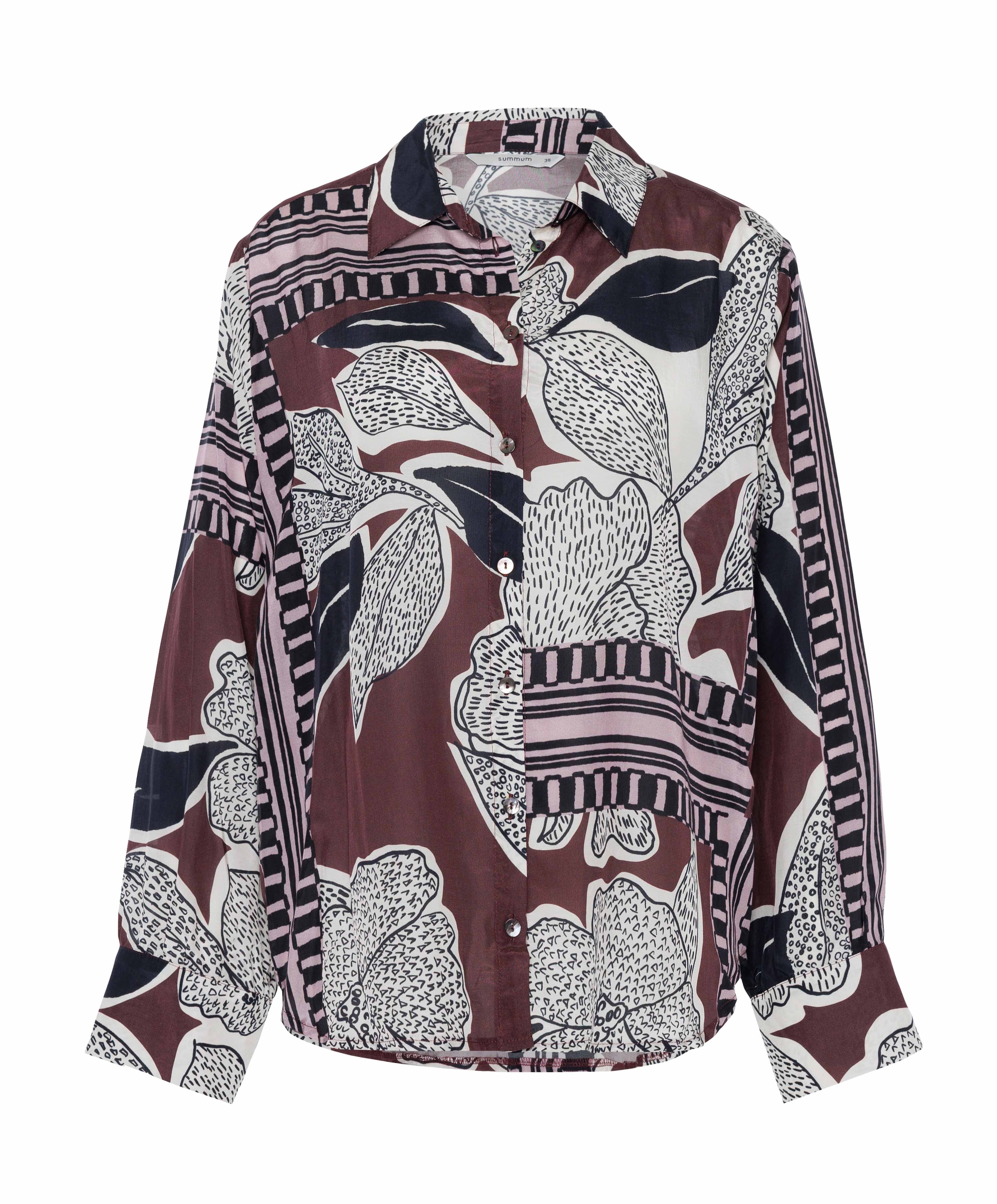 Dames blouse bordeaux