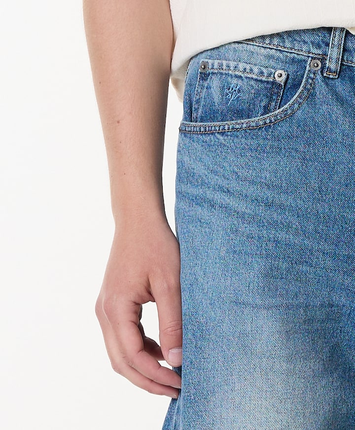 Denim Shorts heren broek blauw