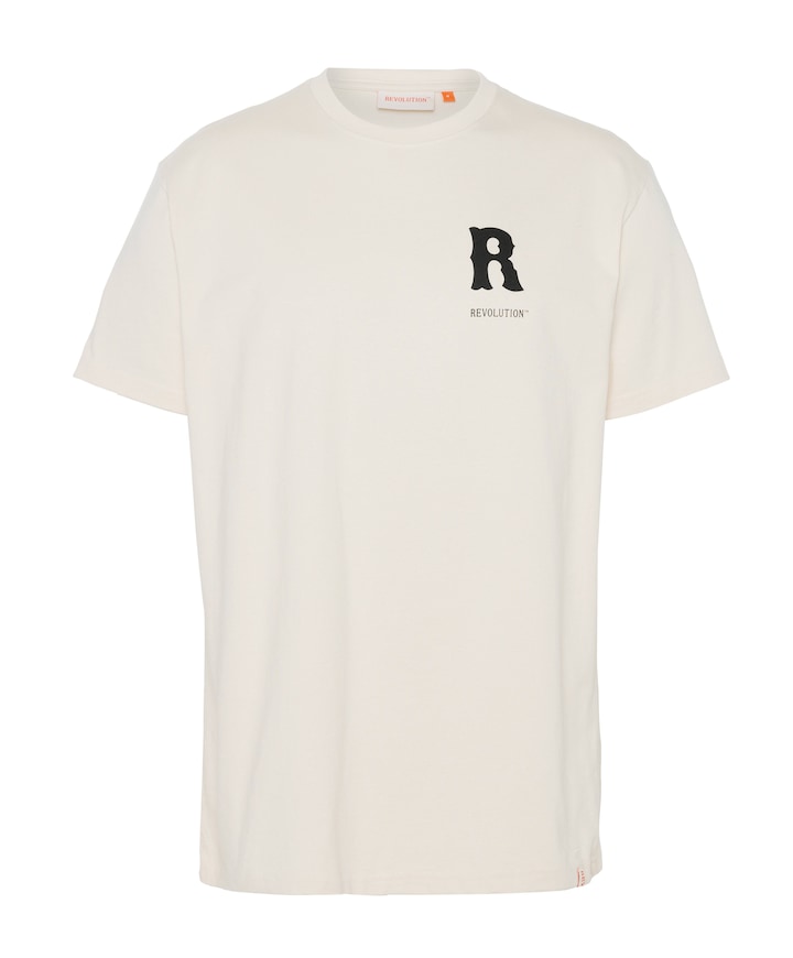 Heren T-shirt ecru