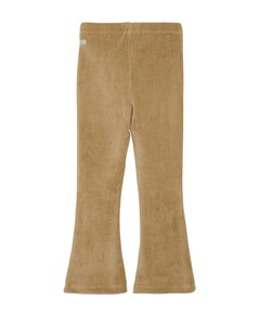 Flared Velvet broek beige