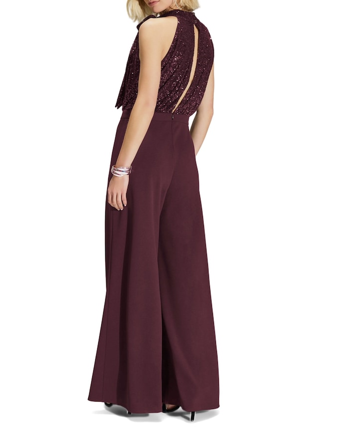 dames jumpsuit bordeaux