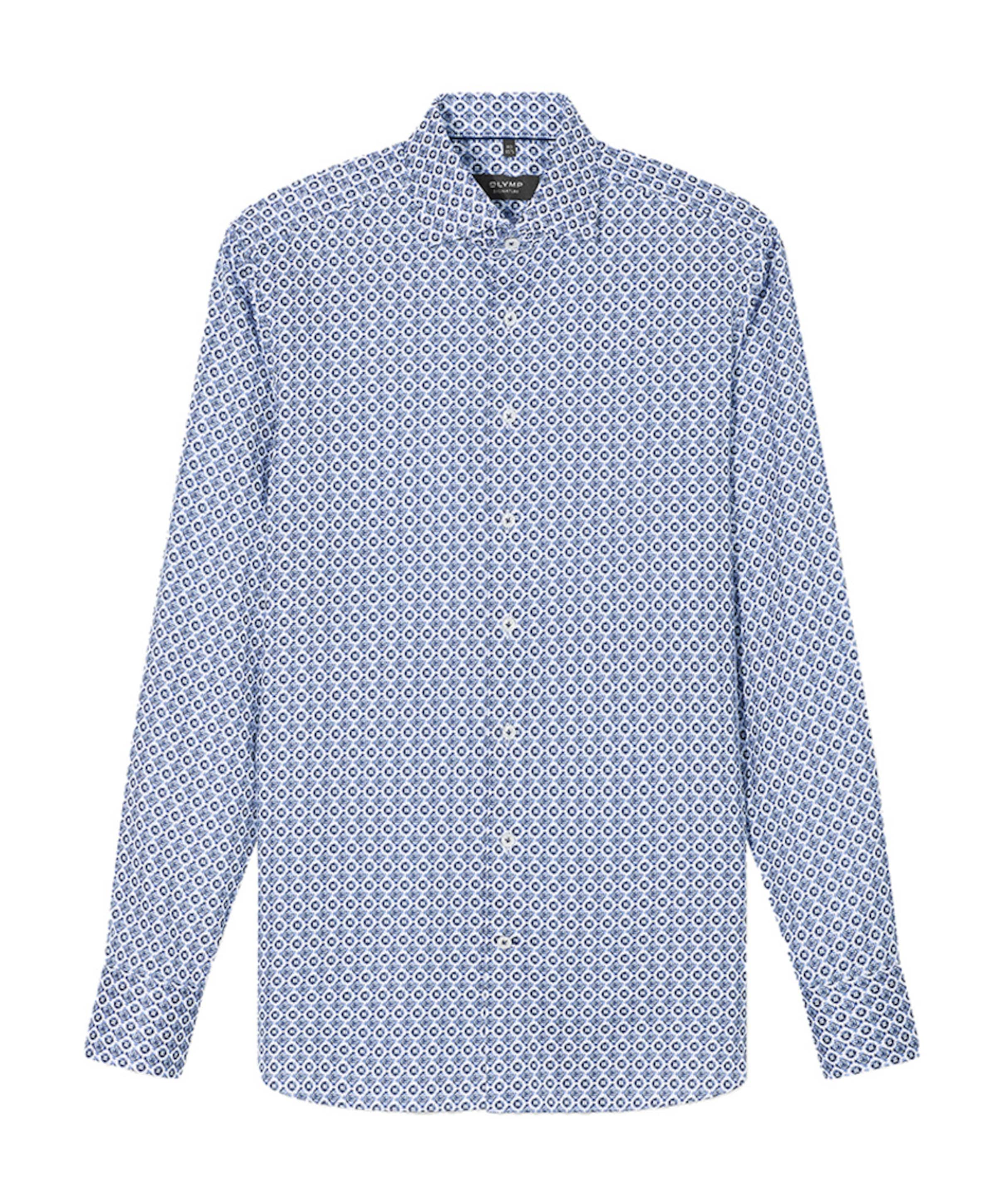 Overhemd lange mouw blauw