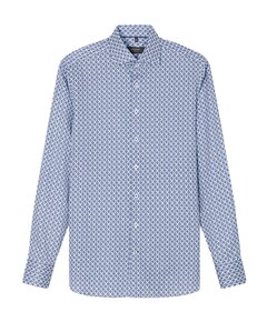 Overhemd lange mouw blauw