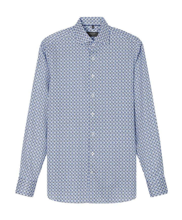 Overhemd lange mouw blauw