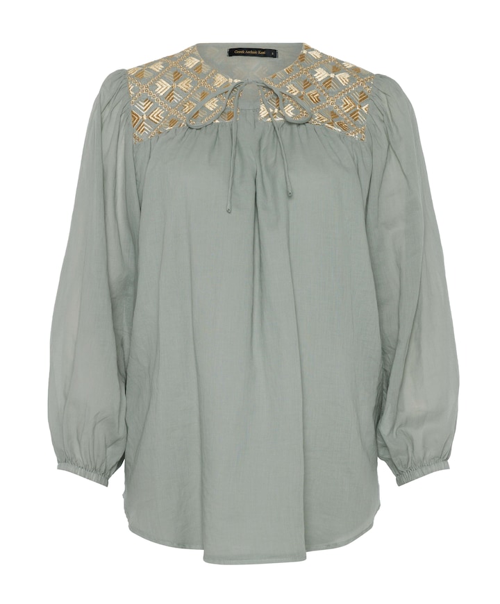 Dames blouse grijs